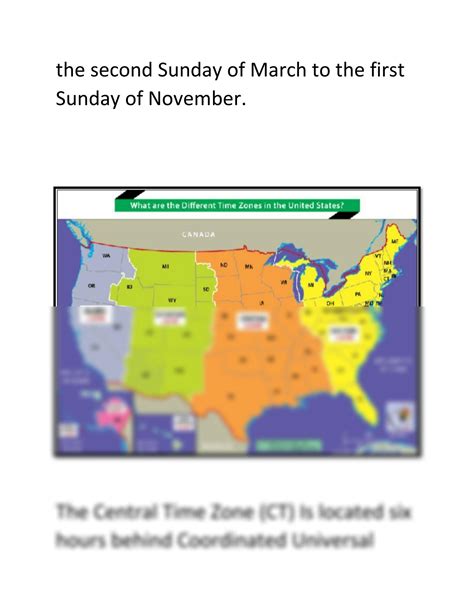 Time Zone Differences United States