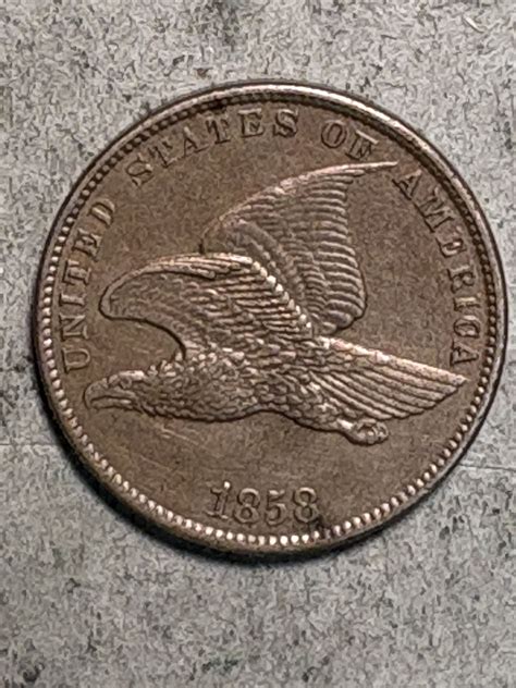 1858 Small Letters Flying Eagle Cent MS60+ BN - For Sale, Buy Now ...