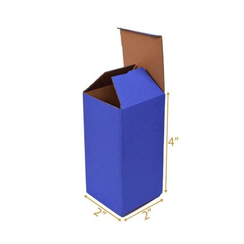 Blue Reverse Tuck Box -2x2x4 | Product Boxes, Gift Boxes