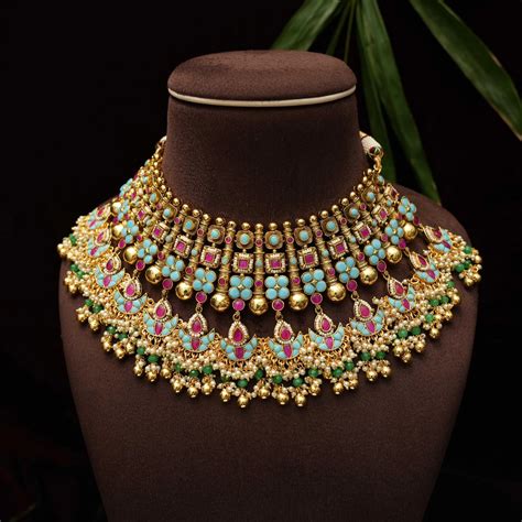 Kundan Choker Necklace & Polki Choker Necklace