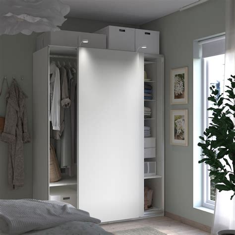 PAX / HASVIK wardrobe combination, white/white, 150x66x201 cm ...