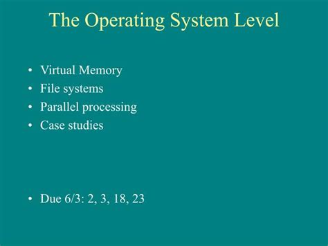 Operating Level 的图像结果