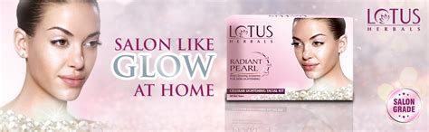 Lotus Radiant Pearl Facial Kit for Lightening & Brightening skin with ...