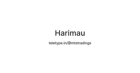 Harimau — Teletype