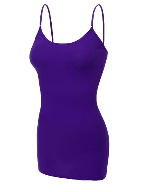 Essential Basic Women's Basic Casual Long Camisole Cami Top Plus Sizes ...