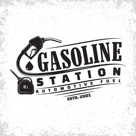 Premium Vector | Vintage Petrol station logo design, emblem of gasoline ...