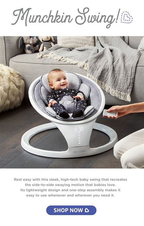 Munchkin: Bluetooth Enabled Baby Swing | Milled