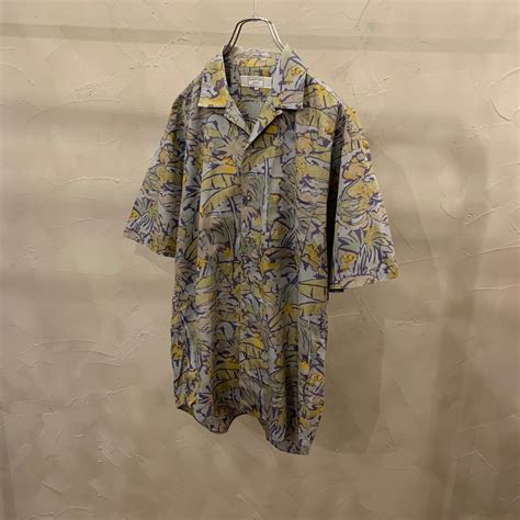 LANVIN studio / botanical pattern shirt / 90's | ROOM
