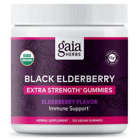 Organic Black Elderberry Gummies: Immune Support: Gaia Herbs®
