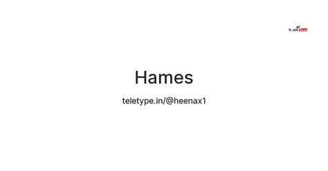 Hames — Teletype