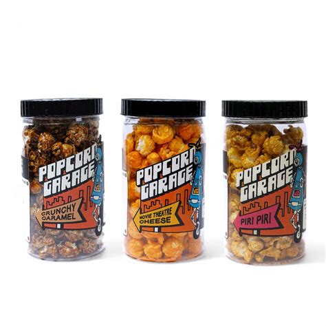 POPCORN GARAGE Crunchy Caramel Popcorn | Movie Theatre Cheese Popcorn ...