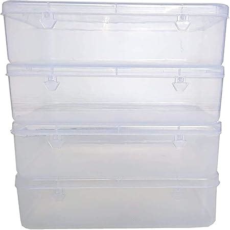 Chetan Plastic Rectangular Medium Storage Boxes (Transparent, 17 x 12 x ...