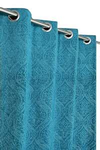 Buy IVAZA Velvet Fabric Emboss Long Door Curtains 9 Feet Set of 1 ...