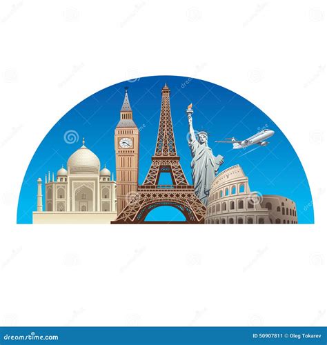 Europe World Map with Landmarks 的图像结果