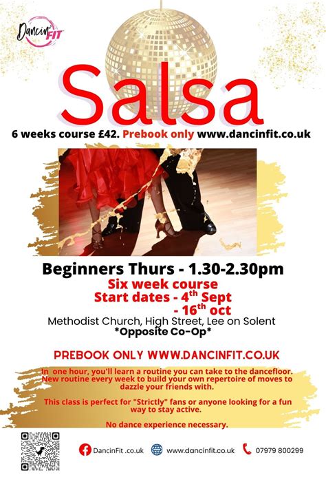 Salsa- Beginners - 6 week course, Lee-On-The-Solent Methodist Church ...