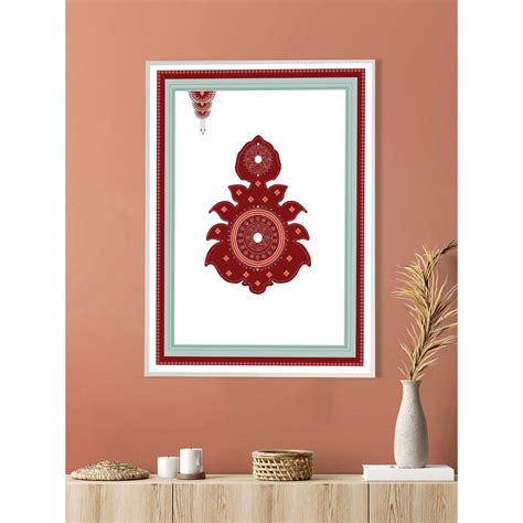 Buy Nestroots Whispers of Royalty Wall Painting White Floating Frame Online