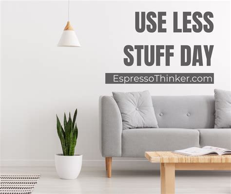 Use Less Stuff Day