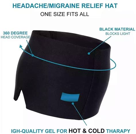 Headache Relief Cap for Tension, Sinus & Stress | Cold Therapy | Hot T ...