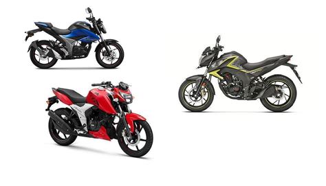 Spec Comparo: Suzuki Gixxer vs TVS Apache RTR 160 4V vs Honda CB Hornet ...