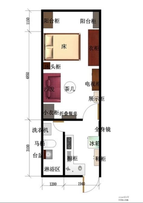 20平米房子装修图,20平米小户型样板间,20平米小单间装修_大山谷图库