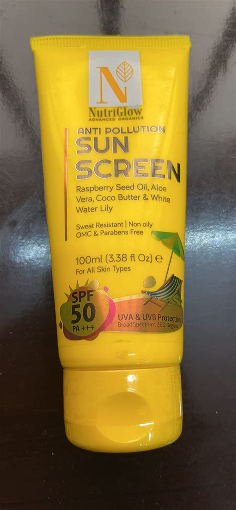 NutriGlow Advanced Organics Advanced Organics Anti Pollution Sunscreen ...