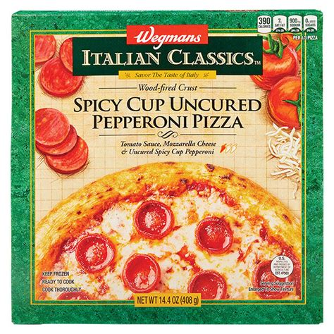 Wegmans Italian Classics Wood-Fired Crust Spicy Cup Uncured Pepperoni ...