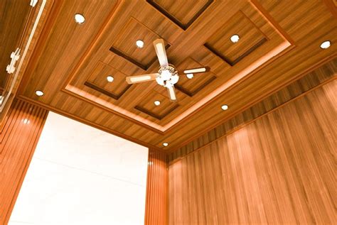 Wooden Pop Design Wooden Pvc False Ceiling Bedroom Roof Design