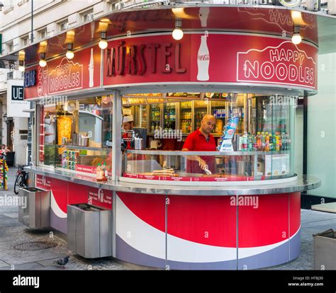 Wurstelstande (hot dog stand), Vienna, Austria Stock Photo - Alamy