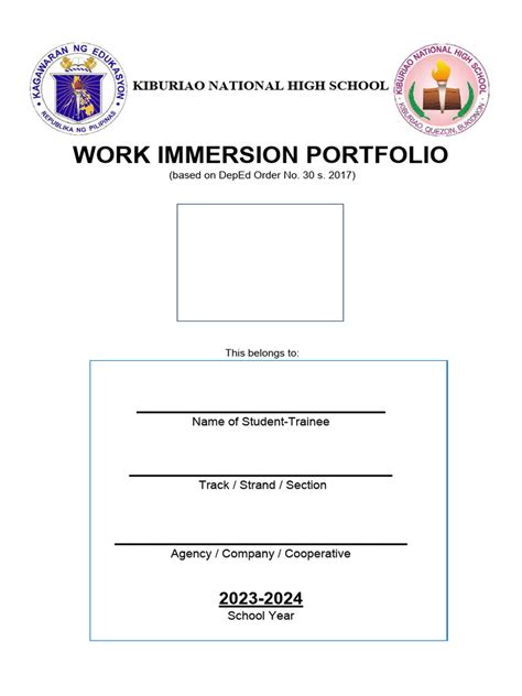 Work Immersion Portfolio Example 的图像结果