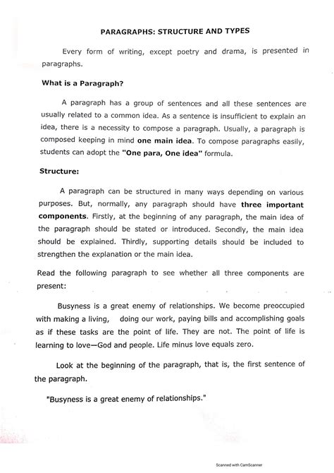 Image result for Paragraph Structure Types