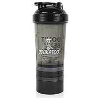 Cockatoo CS-02 BPA Free Shaker Bottles with Supplement Storage,500 ml ...