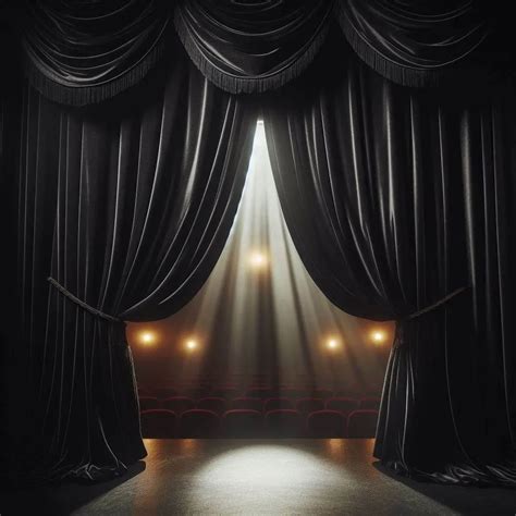 Black Curtain Stage Black Curtains PNG Transparent Images Free