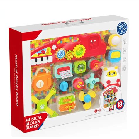 Children Educational Learning Music Montessori Toys Baby Busy Board ...