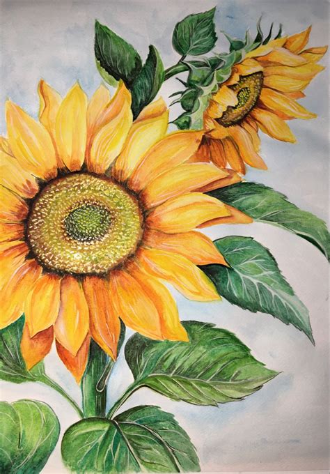 fall flower drawings