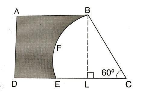 In the given figure, ABCD is a trapezium with `AB||CD` nad `/_BCD=60 ...
