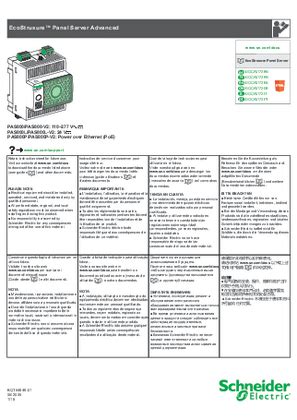 EcoStruxure Panel Server Advanced (PA800 - PAS800L - PAS800P ...