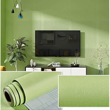 Wolpin Wall Stickers Wallpaper (60 x 300 cm) Solid Colour Home ...
