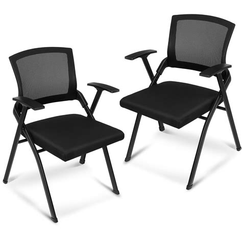 Padded Leather Seats Indoor Outdoor Sturdy KMFurnila 2-Pack Folding ...