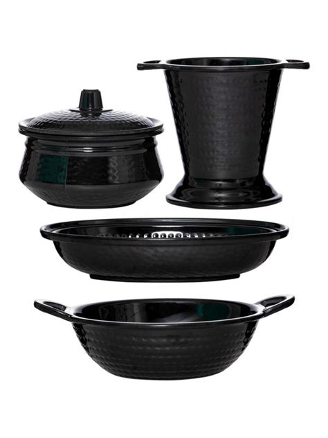 Servewell Dotted Indian Serving Set 5 pc - Black – GOOD HOMES