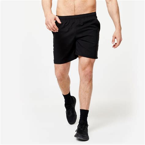 Buy Men Polyester Basic Gym Shorts - Black Online | Decathlon