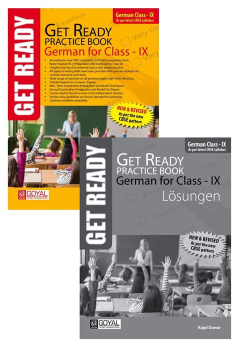 Two book Set of Get Ready Practice Book German for Class 9th-Textbook ...