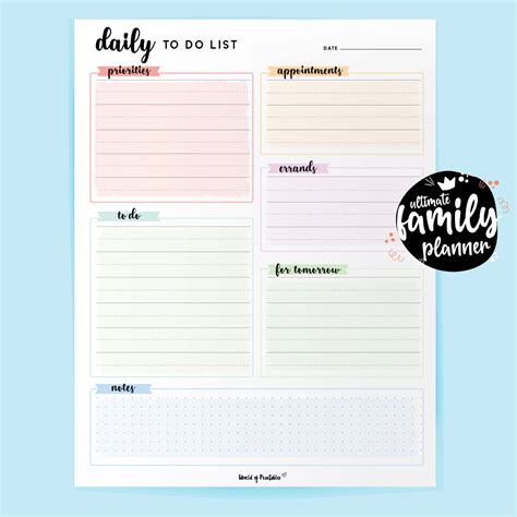 Image result for Family Planner Examples