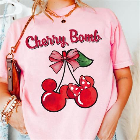Coquette Mickey Minnie Mouse Cherry Bomb Shirt - Wondermento