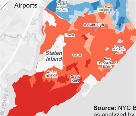 Sections Of Staten Island Map