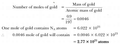 A gold sample contains 90% of gold and the rest copper. How many atoms ...