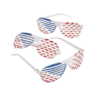Buy Fun Express Patriotic Shutter Shading Glasses 1 Dozen Online at ...