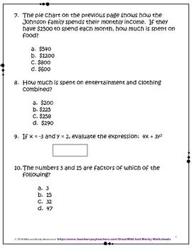 Image result for GED Math Practice Questions