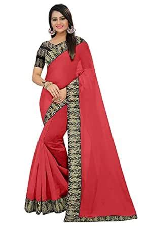 Buy Indianrang Chanderi Saree (Ir-2040_Red_) at Amazon.in