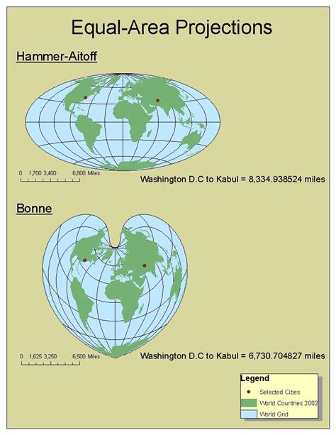 Image result for Different Types of Map Projections