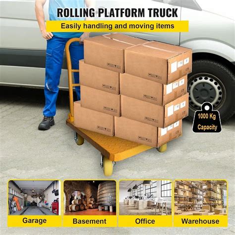 Platform Trolley - Welbuilt 3X4 Feet 1000 Kg Capacity Platform Trolley ...